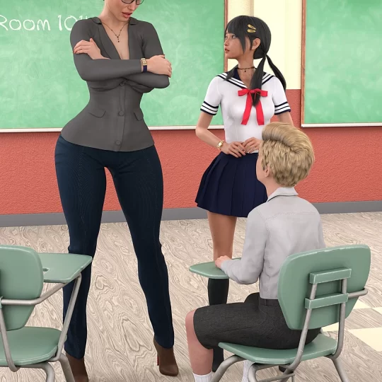 (3D) School Fetish -They hate me!