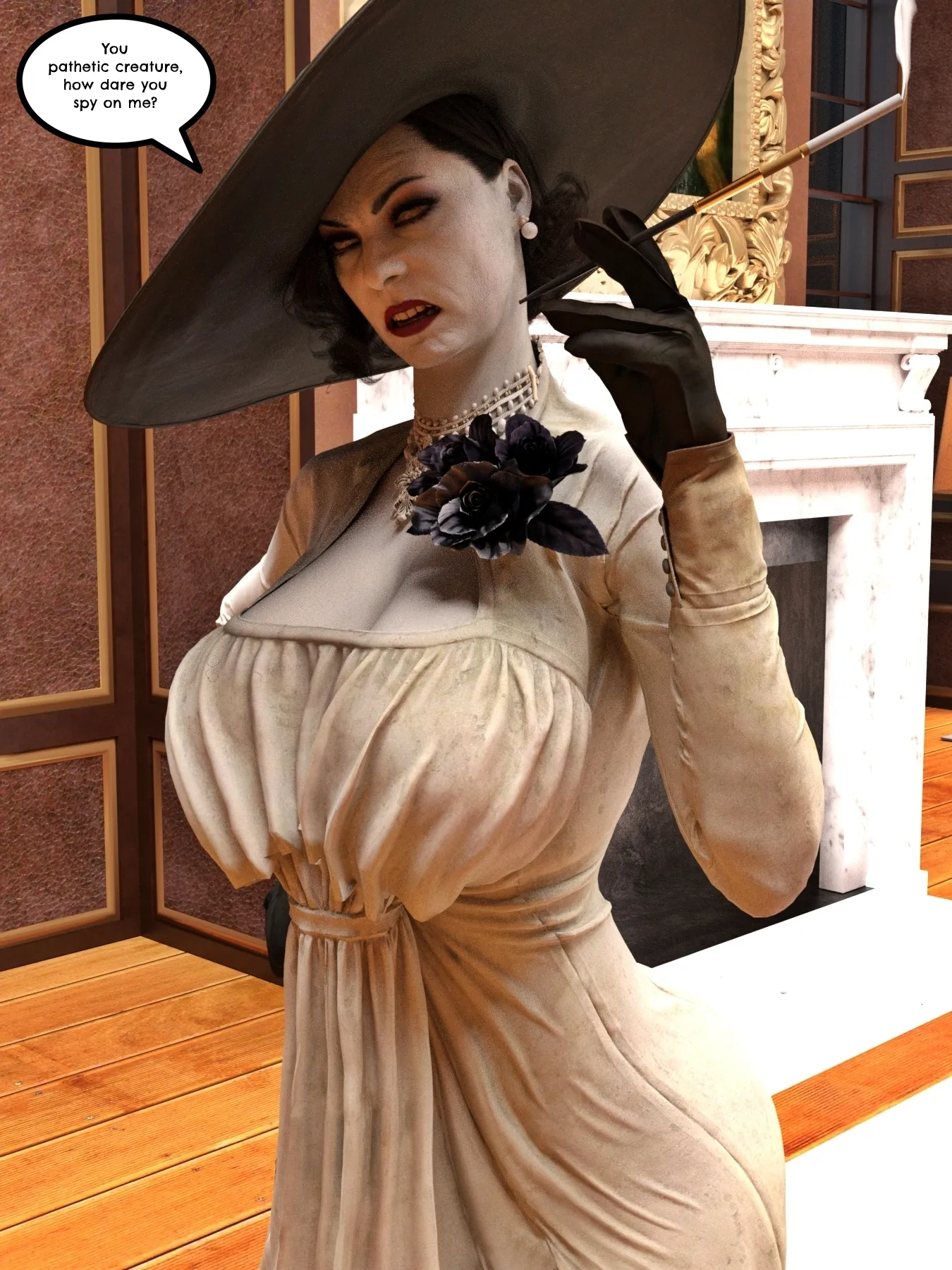 (3D) Lady Dimitrescu - Torture party!